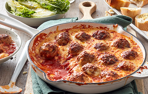 Meatball parmigana